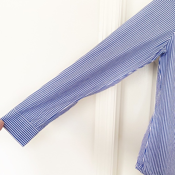 3/$30 Avec Les Filles Striped Ruffle Button Shirt - Picture 5 of 8